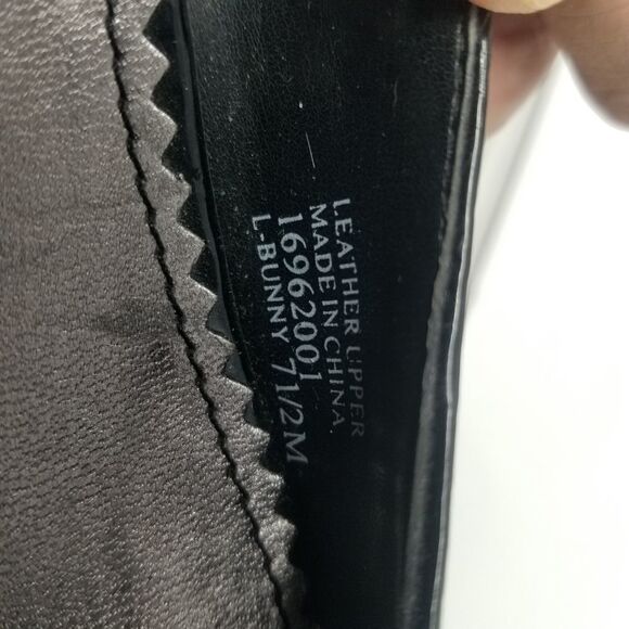 FRANCO SARTO BLACK LEATHER HEELS. SIZE 7.5. - Picture 9 of 16